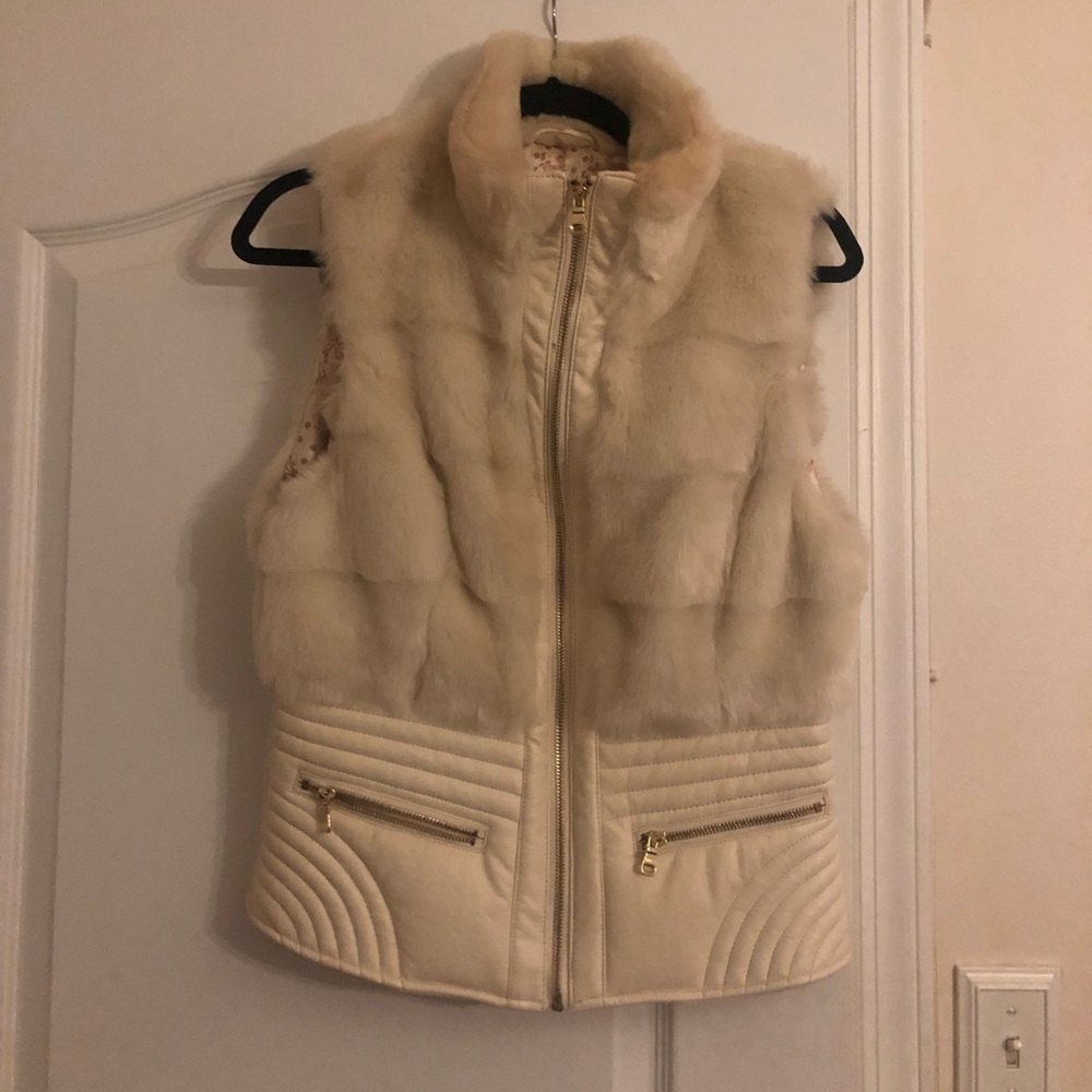 GUESS faux fur vest